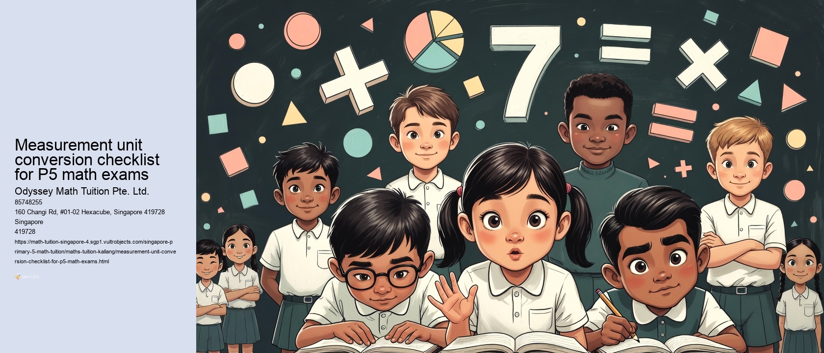 Measurement unit conversion checklist for P5 math exams